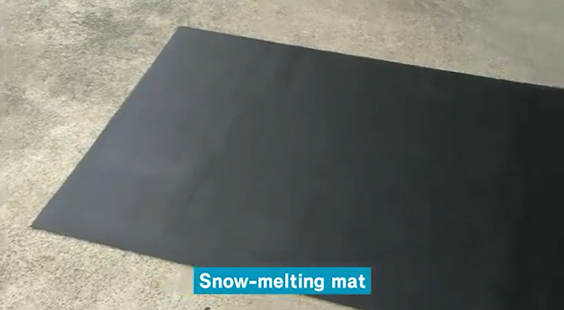 NHK WORLDの科学番組匠（TAKUMI）導電繊維の融雪マット